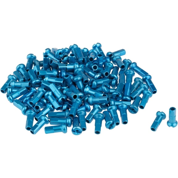 DT Swiss Standard Spoke Nipples - Aluminum, 2.0 x 12mm, Turquoise, Box of 100