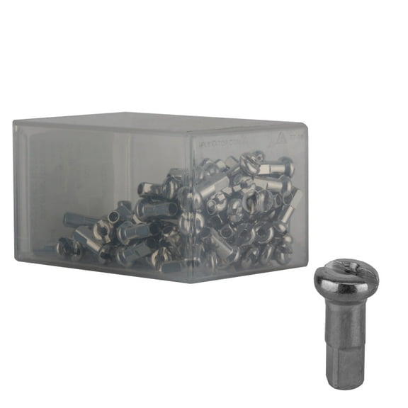 DT-Swiss Brass Nipple, 15g/12mm - Silver Box/100