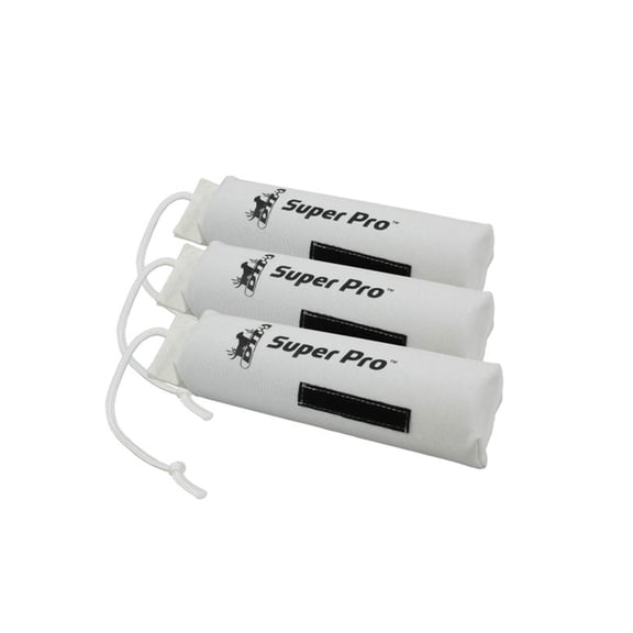 DT Systems Super Pro Series Dog Training Dummy Nylon Bright White Large 3PK