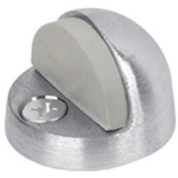 DT100032 Large Brushed Chrome 26D Die Cast Brass Door Stop