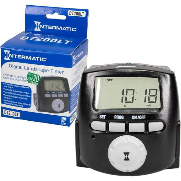 DT200LT Digital Astronomic Landscape Timer - Precision Control for Outdoor and Indoor Lighting - Easy to Operate Timer for Landscape Lighting & Christmas Lights