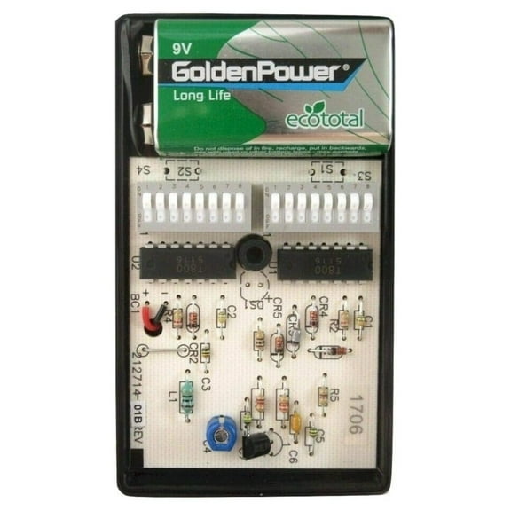 DT2A 2-Button Visor Gate Garage Door Opener Control 8 DIP Code Switch Part Number DNT00017A 310MHz for The -3 Or Moore-O-Matic Code Switch Radio Receivers