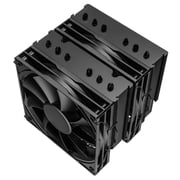 DARKROCK DT6 CPU Air Cooler, Dual Towers with 6 Copper Heat Pipes, 2 x 120mm PWM Fan for Low Noise Operation, Easy Installation - Brackets for Intel LGA 1851/1700/1200/115X & AMD AM5/AMD4 - Black