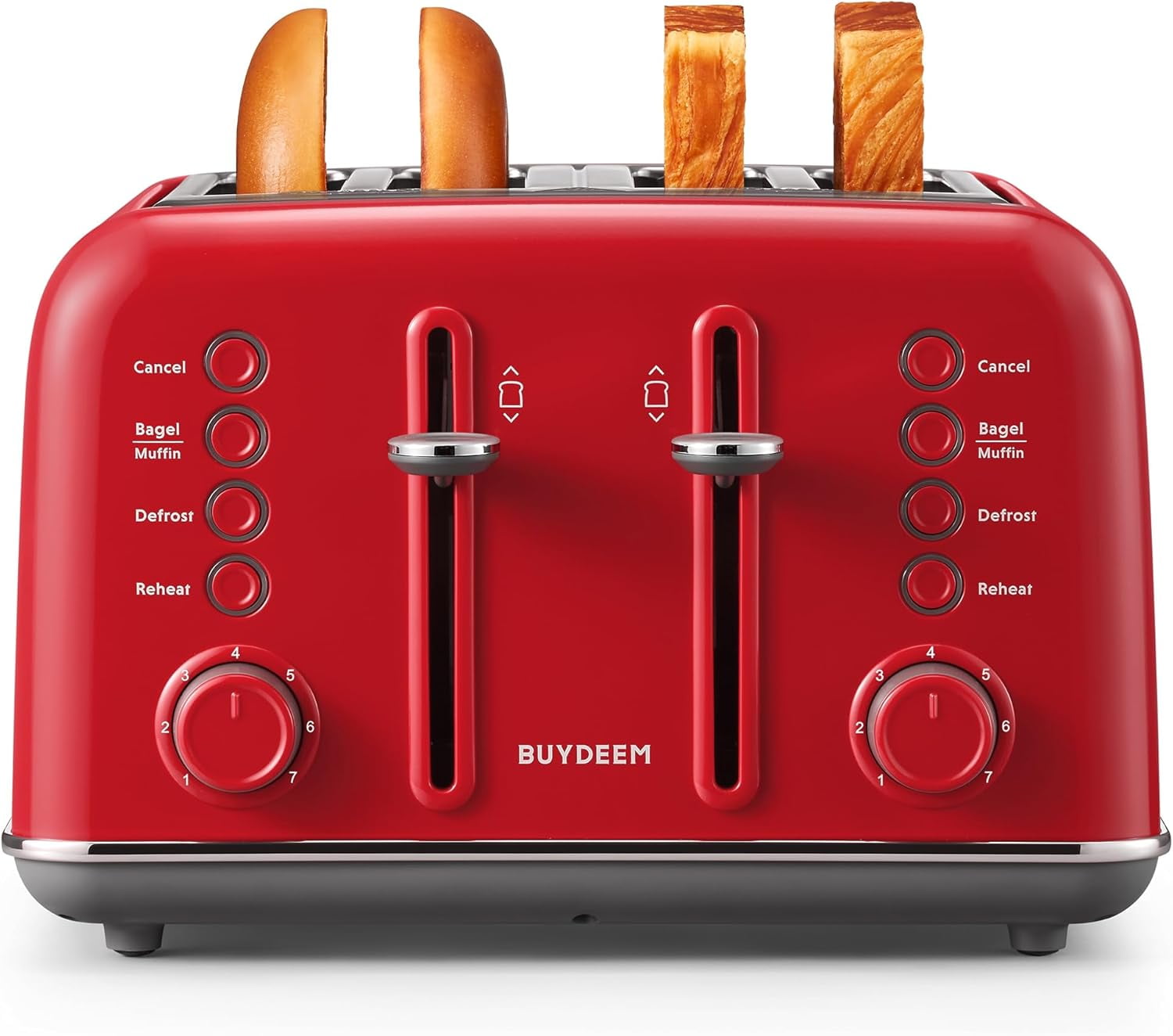 DT620 2-Slice Toaster, Extra Wide Slots, Retro Stainless Steel with High Lift Lever, Bagel and Muffin Function, Removal Crumb Tray, 7-Shade Settings,Mellow Yellow