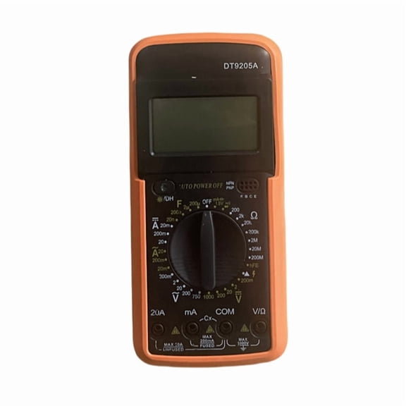 DT9205A Digital Multimeter AC DC Voltmeter Ohm Volt Amp Tester Resistance Capacitance Diode HFE Tester, Multimeter
