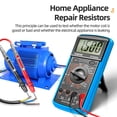 thumbnail image 1 of DT9205ADigital Multimeter Transistor Tester CapacitorRMSTester Capacitance Meter, 1 of 6