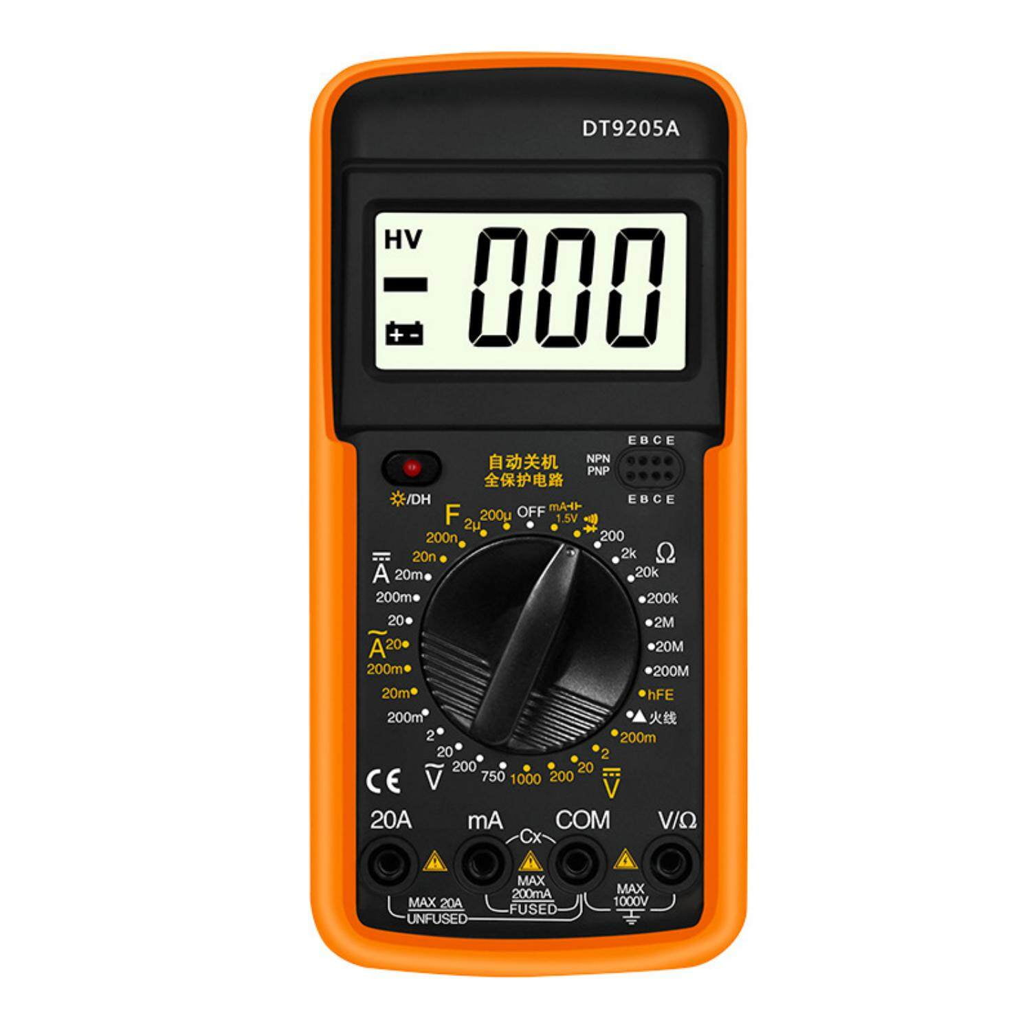 DT9502A Digital Ammeter Voltmeter Multifunction Multimeter Intelligent ...