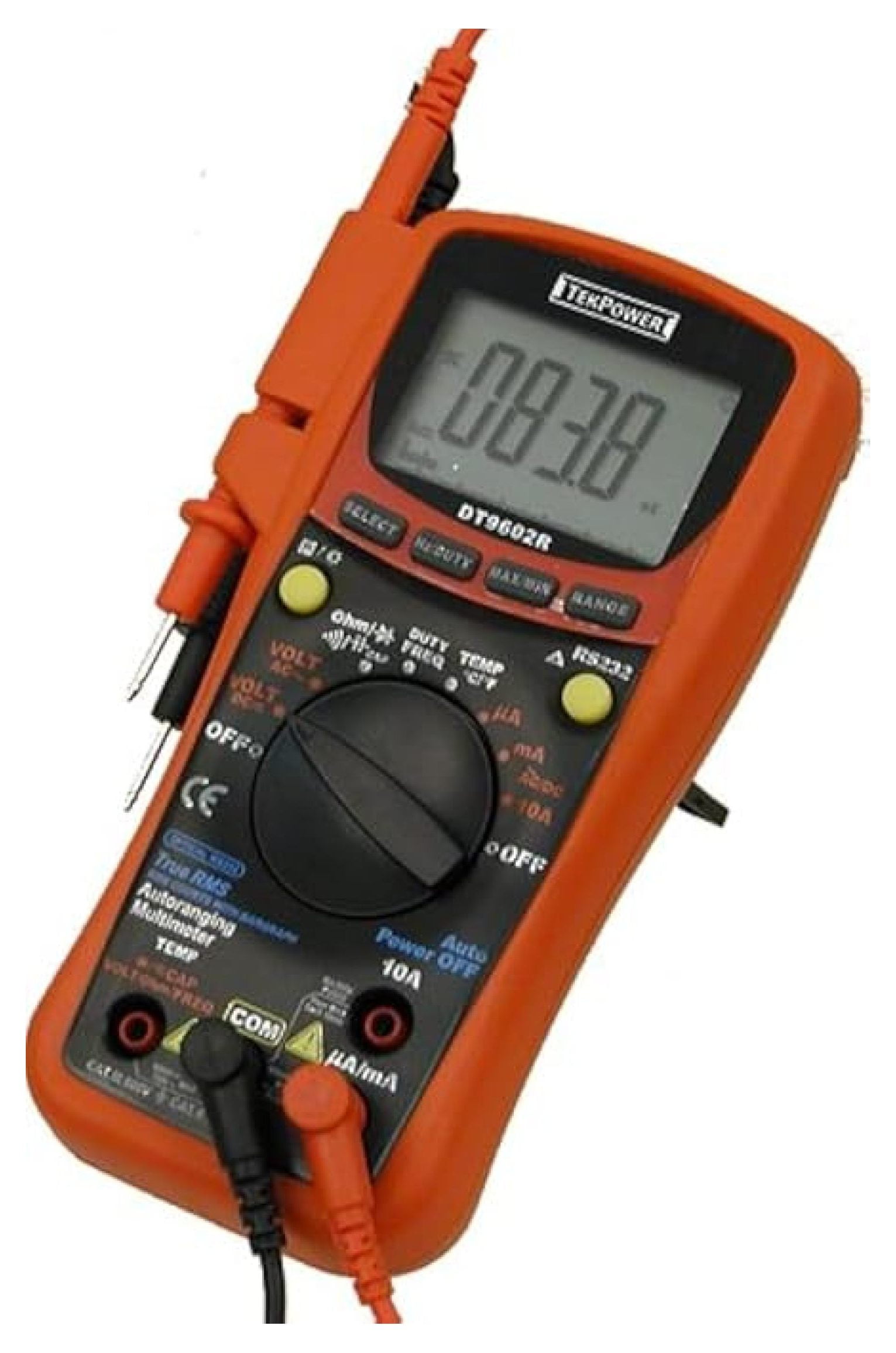 DT9602R True RMS Auto/Manual Digital Multimeter with RS232 Optical Interface, Computer