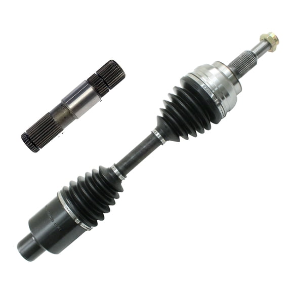 DTA Front Left CV Axle and Intermediate Stub Shaft for Dodge Ram 1500 (2006-2011) 4WD AWD Driver Side