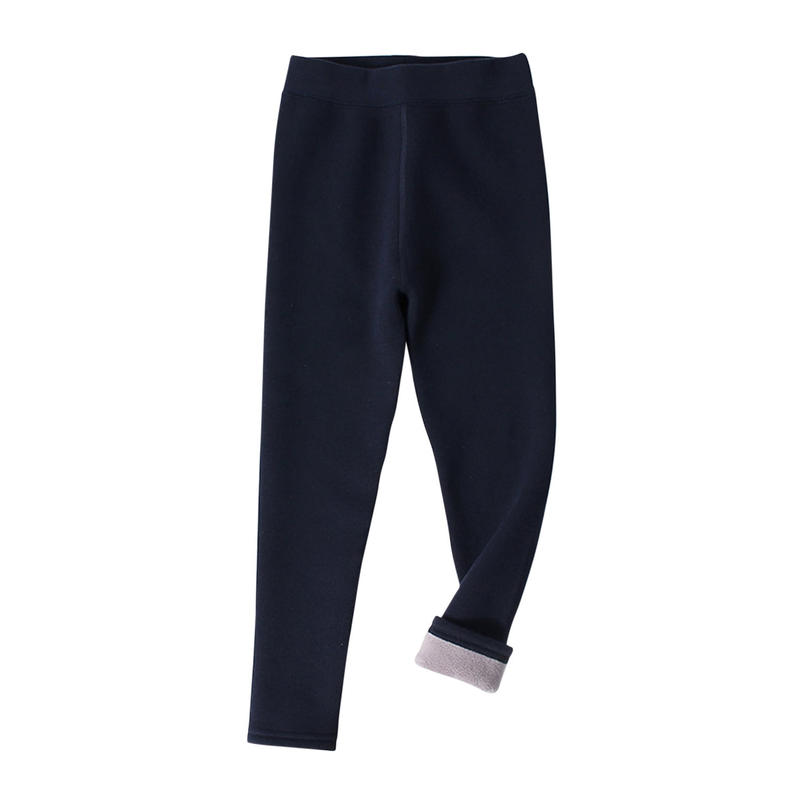 6-Pack Girls Winter Fleece Lined Leggings - Thick Stretchy Pants For Toddler & Kids