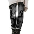 thumbnail image 1 of DTBPRQ Halloween Legging Soft High Waist Halloween Pumpkin Workout Leggings for Women Tummy Control Mermaid Yoga Pants Spider Pumpkin Printed Leggings for Women, 1 of 5