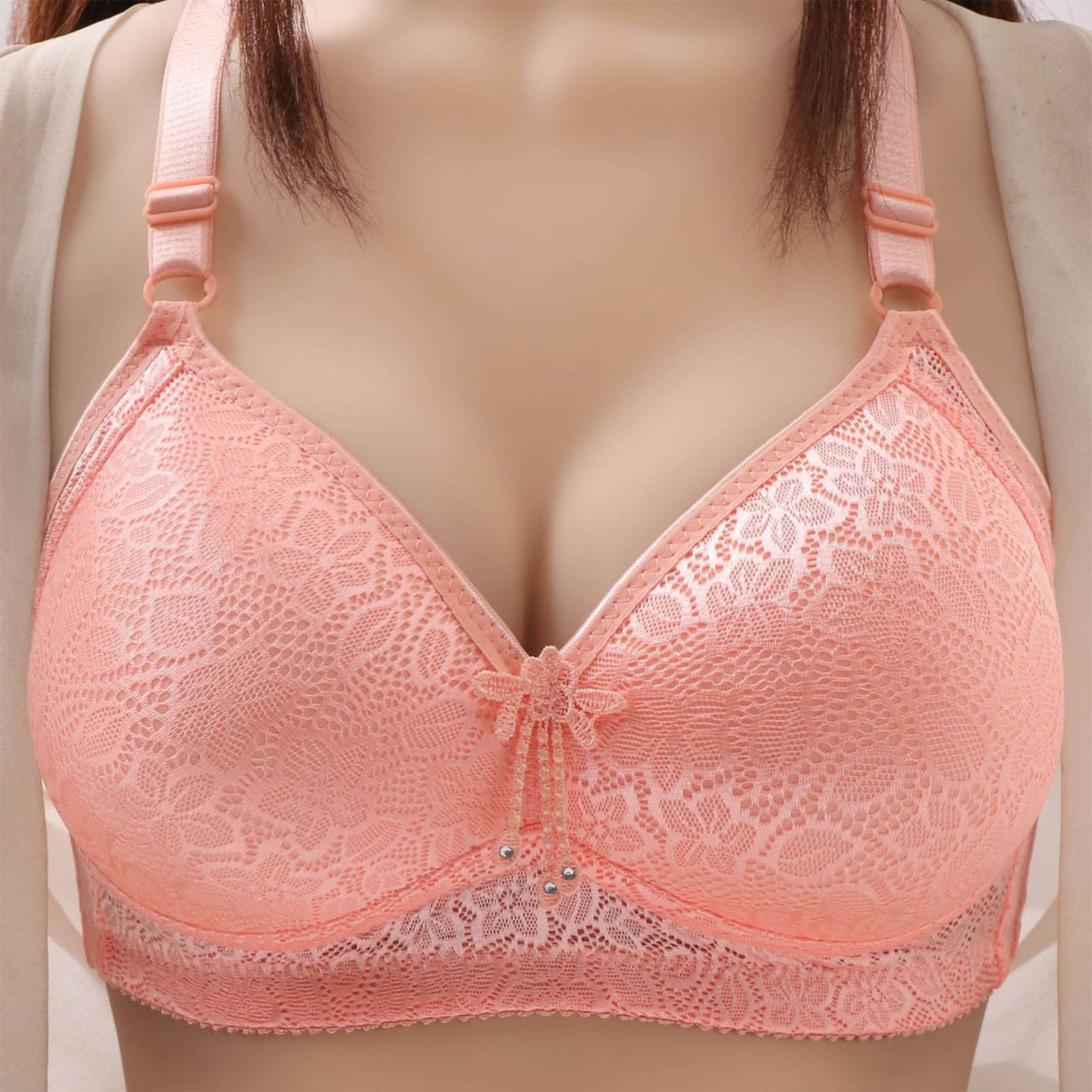 DTBPRQ Seamless Nursing Bra Woman's Comfortable Lace Breathable Bra  Underwear No Rims Plus Size Bras Savings Clearance Bras for Women 
