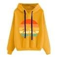 thumbnail image 1 of DTBPRQ Womens Graphic Hoodies Casual Long Sleeve Hoodie Sweatshirts Hawaii Coconut Trees Graphic Drawstring Pullover Shirts Tops with Pockets, 1 of 5