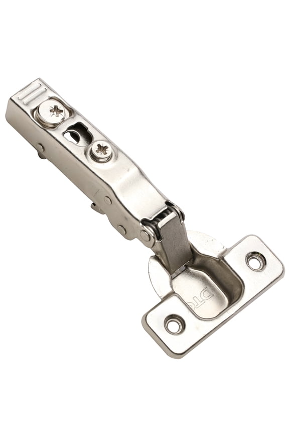 10-Pack Pivot Pro C-80 Series Clip-On 110 Degree Opening Angle, Screw-On Mounting, 45mm Screw Hole Distance , Full Overlay Soft Closing Hinge, Nickel Plated Finish