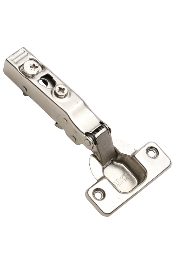 2-Pack Pivot Pro C-80 Series Clip-On 110 Degree Opening Angle, Screw-On Mounting, 35mm Cup Type, 48mm Screw Hole Distance, Full Overlay, Soft Closing Hinge, Nickel Plated