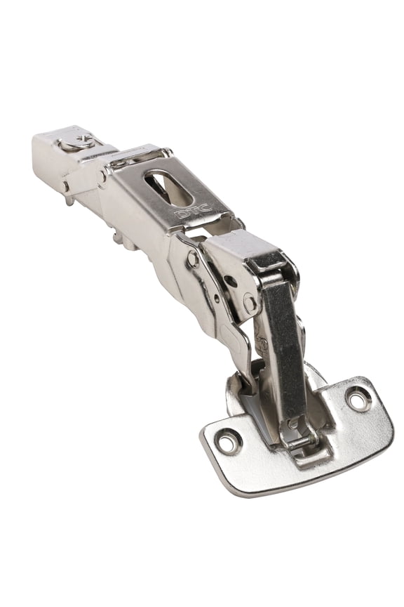 6-Pack Pivot Pro C80 Series Snap-On 155-Degree, 2-Way Cam Adjustable, 48mm Drilling Hole, European Style Lazy Susan Self Closing Corner Cabinet Hinge