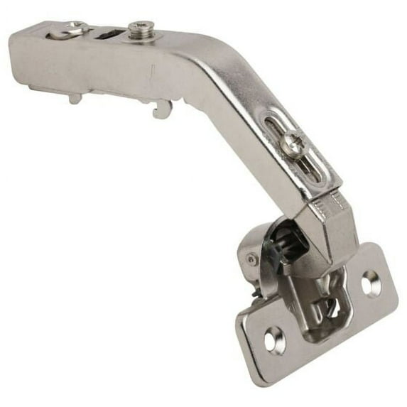 DTC Bi-Fold Corner, Lazy Susan Self Closing 135-Degree Kitchen Cabinet Door Hinge, Nickel Plated