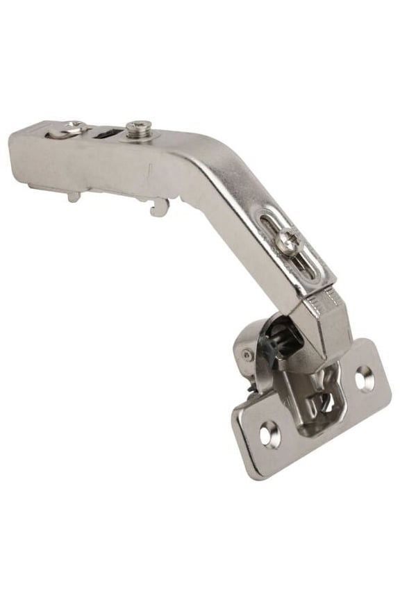 Bi-Fold Corner, Lazy Susan Self Closing 135-Degree Kitchen Cabinet Door Hinge, Nickel Plated