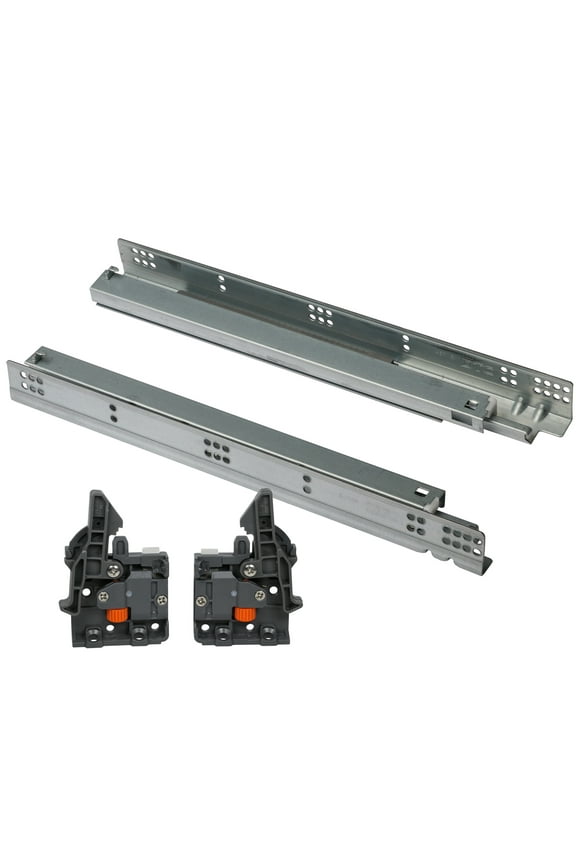 D-Motion Pair of 21" Undermount Slides Soft Close SS30 Series Drawer Slides Bottom Mount, Full Extension for 3/4" (19mm) Drawer Thickness