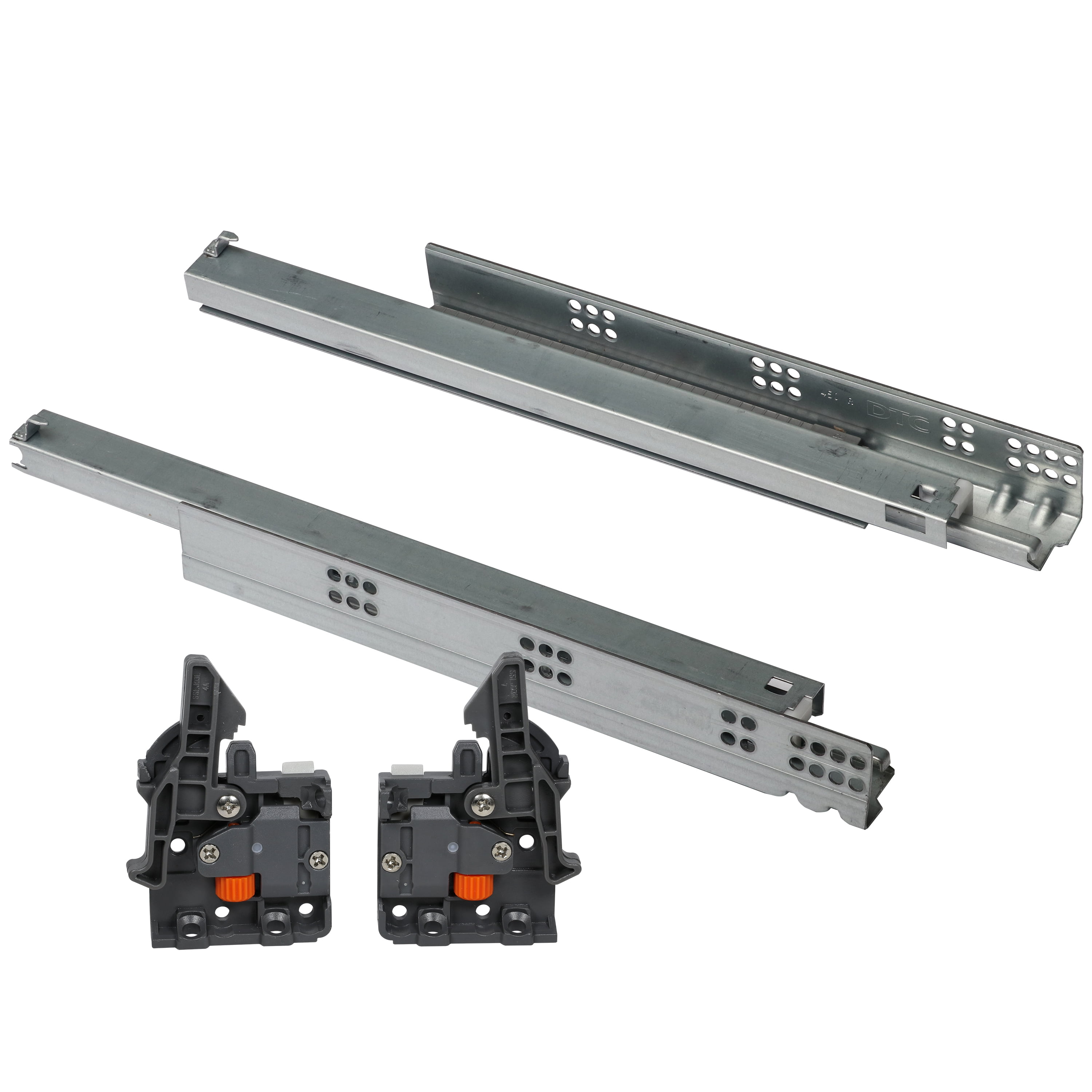 DTC Pair of 20-Inch D-Motion Frameless Three-Section Bottom Rail Full ...
