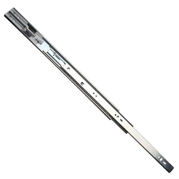 DTC Pair of Super Rail 20" Side Mount Full Extension Heavy Duty Ball Bearing Slides, with Integrated Soft Close Mechanism, Zinc Blue Plated