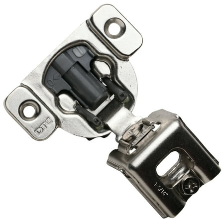 DTC Pivot Pro 105-Degree Opening Angle 1-5/16" (33mm) Overlay, Screw-On 2-Cam, 6 Way Adjustable Soft-Close Face Frame Cabinet Hinges, Nickel Plated