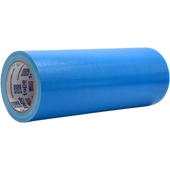 DTC10 Advanced Strength Industrial Grade Sky Blue Duct Tape, 12 inch x 60 ft. Waterproof, UV Resistant For Crafts & Home Improvement
