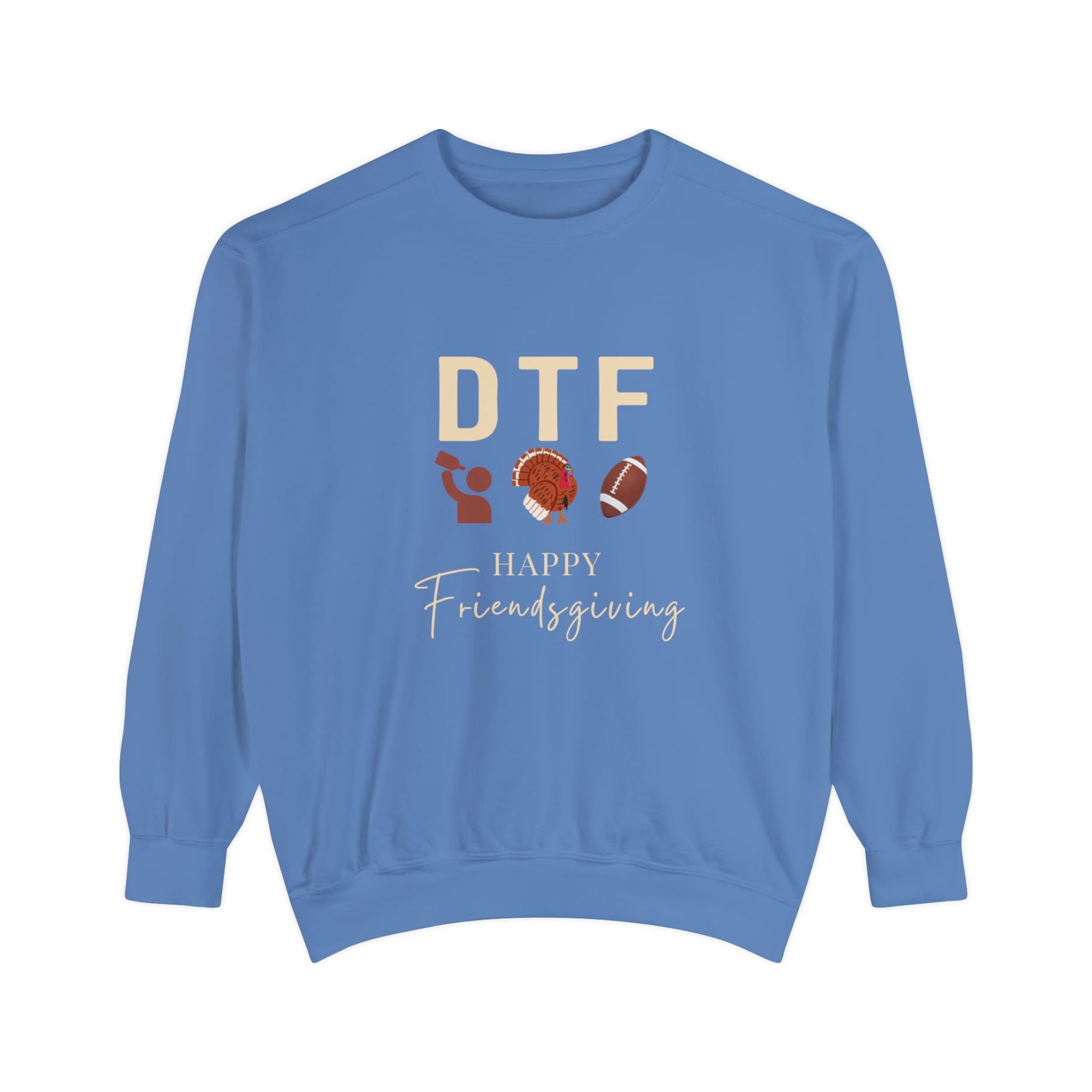 DTF Friendsgiving Thanksgiving Sweater Fall Sweatshirt Friendsgiving Walmart