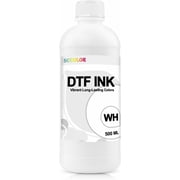 DTF Ink 500ML White Ink Premium Digital Inkjet Ink Refill for Direct to Film Printers Replacement for Printhead DX5 DX7 5113 XP600 I3200 4720 TX800 L1800 L805 R1390 1PK