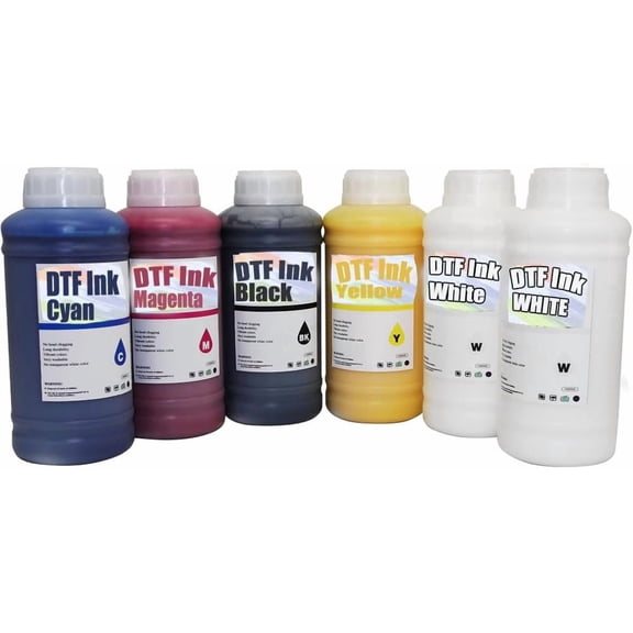 DTF Ink 6 * 500ml,DTF Printer Ink for DTF Printer L1800 R1390 XP600 TX800 ET-8550 ET-2850 ET2800,DTF Transfer Ink