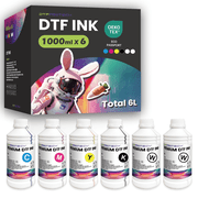 DTF Ink, 6 Pick, 1000ML/35.2oz DTF Transfer Ink for PET Film