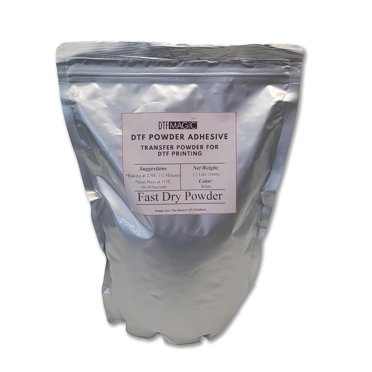 DTF Magic White Adhesive Powder - Fast-Drying Transfer Powder For DTF & DTG Printers, 2.2 LBS