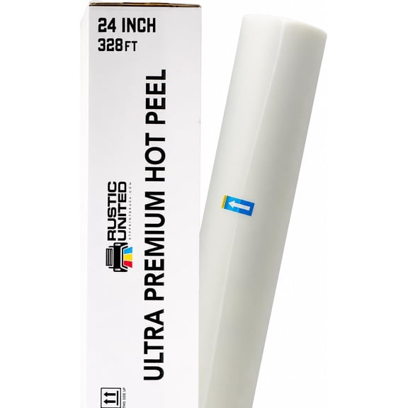 DTF Transfer Film Roll 24 Inch x 328 ft, Ultra Premium Double-Sided Matte Heat Transfer Paper, Hot Peel Direct to Film for T-Shirts, Vibrant Colors, Long-Lasting Quality, Hot/Cold (1)