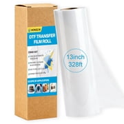DTF Transfer Film roll 13 inch x 328 ft, Double-Sided Printing Film Transfer Film Thermal Peel-Off for Direct DTF Printers for Direct Printing on T-Shirts and Textiles
