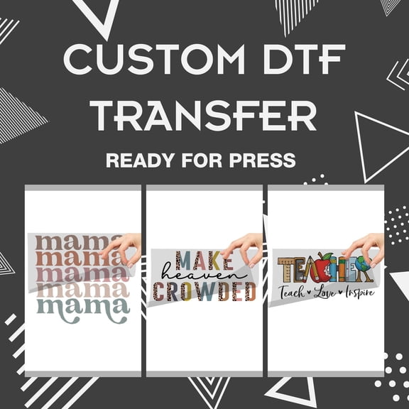DTF Transfer Prints Custom Heat Transfers Full Color Press Ready