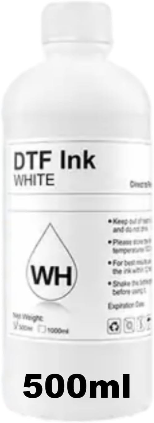 DTF White Premium Ink 500ml Water Base Digital Inkjet Ink Refill for ...