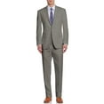 thumbnail image 1 of Mens Side Vent 2-piece Light Olive Linen Modern Fit Suit, 1 of 5