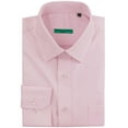 thumbnail image 1 of DTI BB Signature Men's Classic Fit Tone On Tone Diamond Pure Cotton Dress Shirt Lt Pink, 1 of 1