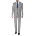 thumbnail image 1 of DTI BB Signature Men's Suit 2 Button Modern Fit Side Vent Jacket Flat Front Pant Silver, 1 of 3