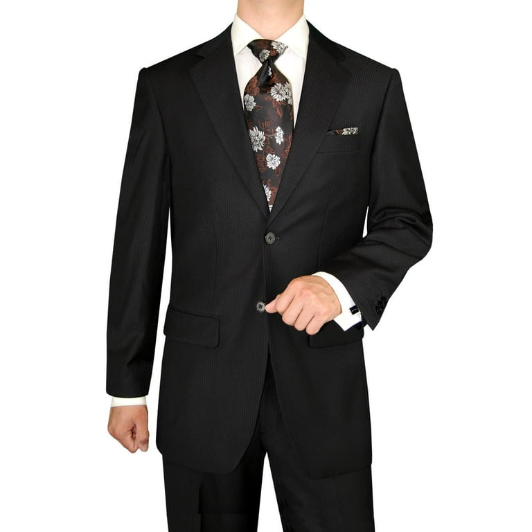 DTI GV Executive Italian Men's Wool Suit 2 Button Jacket 2 Piece