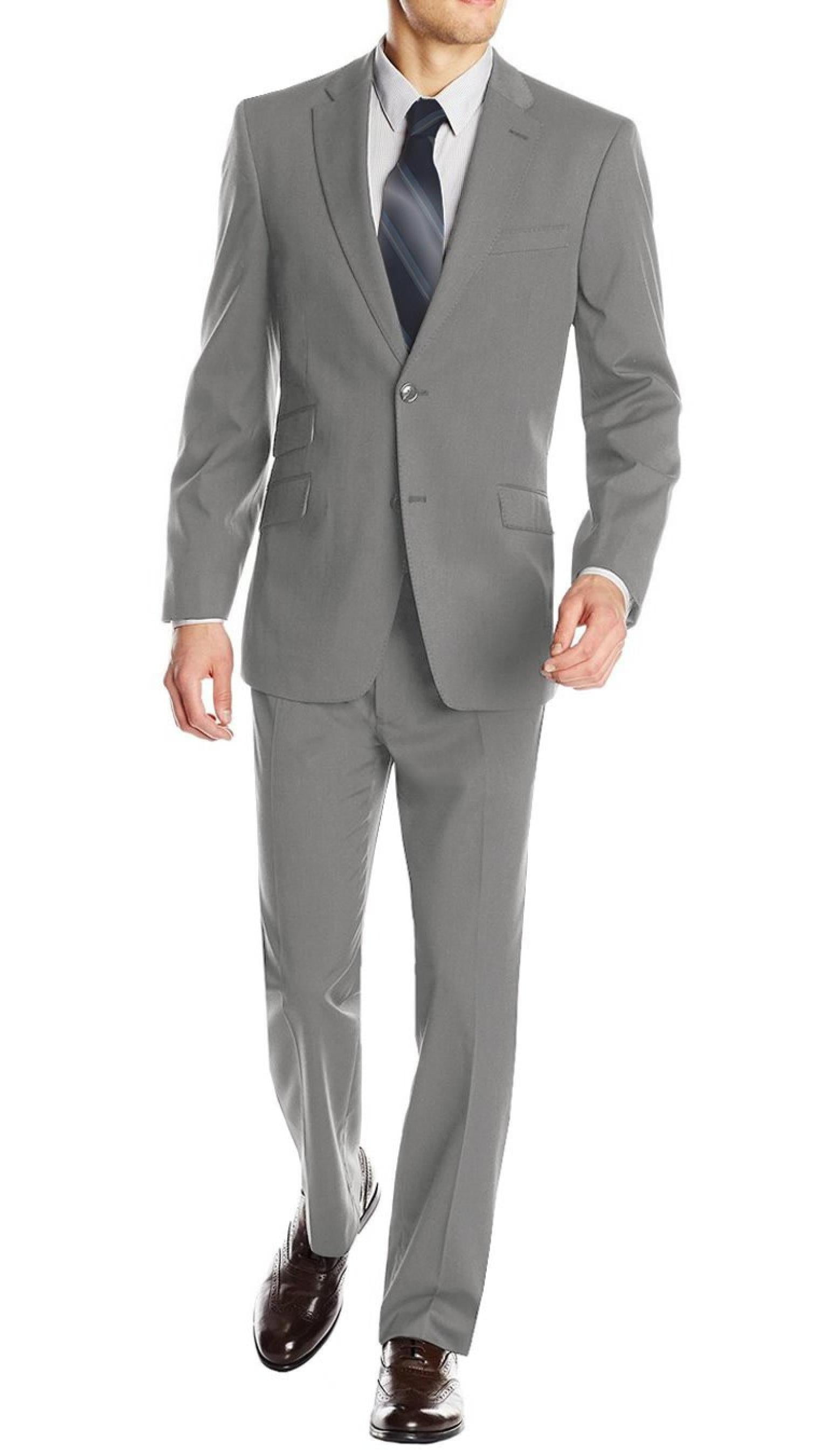 Men's Ticket pocket suit 1 button Slim Fitted Suits Dark Navy main image 1