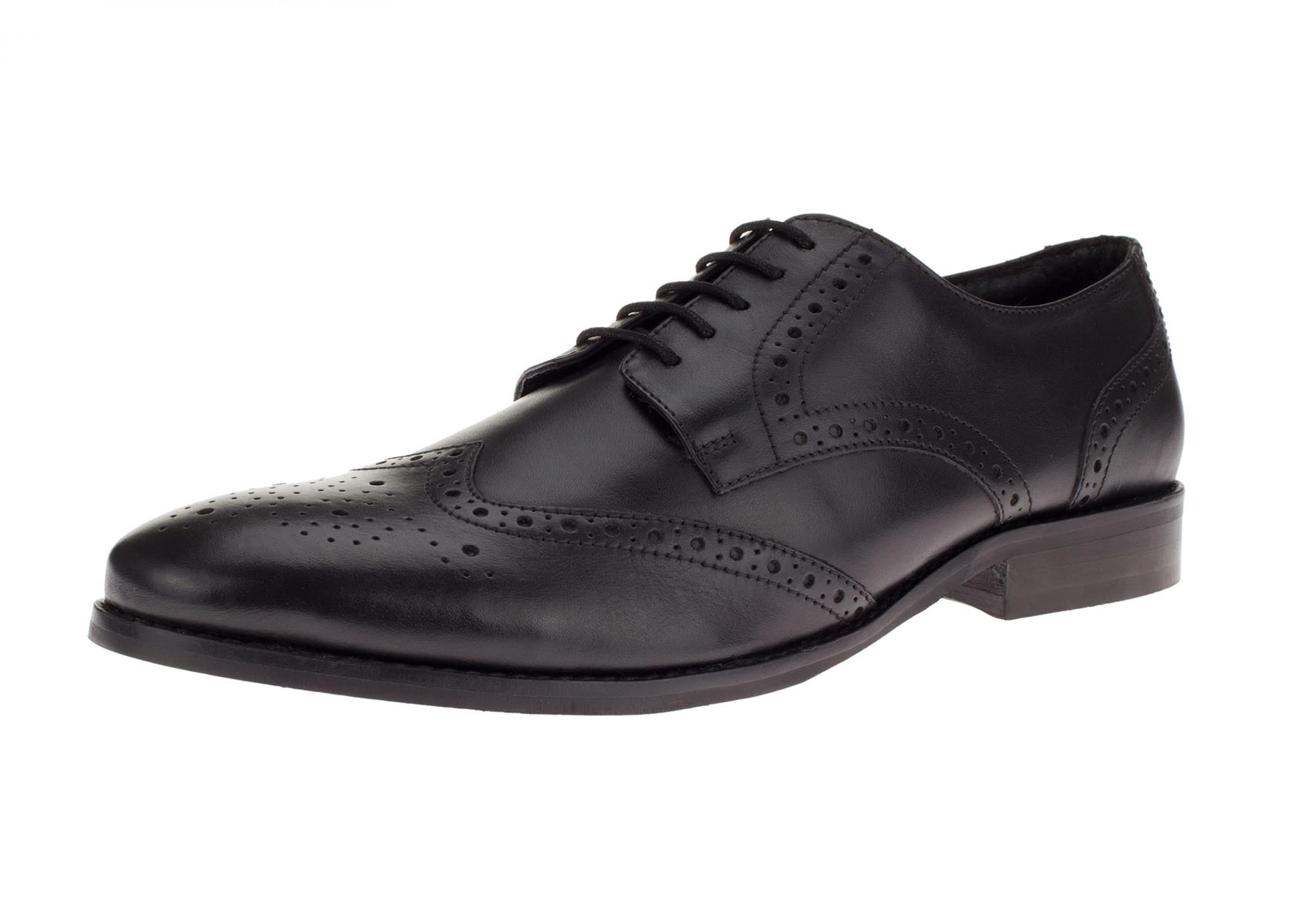 Mens Tyson Black Leather Oxford Dress Shoe DTI DARYA - Walmart.com