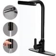 thumbnail image 1 of DTIG Kitchen Faucet with Pull-Out Sprayer, Single-Handle Stainless Steel Design, Brushed Nickel Finish, Black, 1 of 9