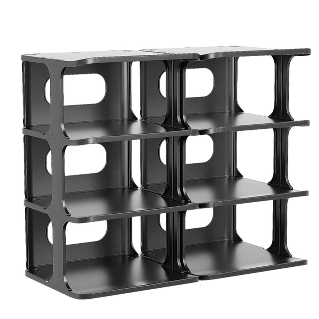 DTOWER 8 Tier Shoe Racks,Free Standing Shoe Rack Black