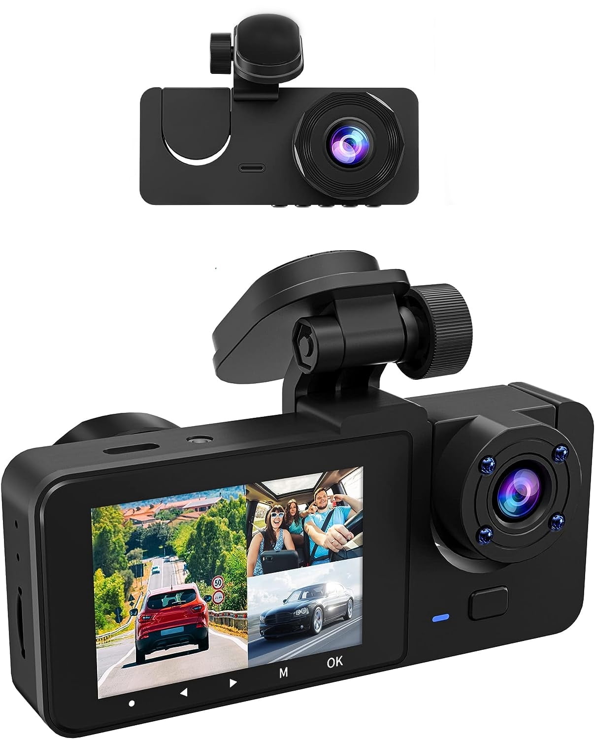Best Dash Cameras Front And Rear DTOWER Dual View Driving Auto Dash Cam, Car Recorder with 1080P Full HD