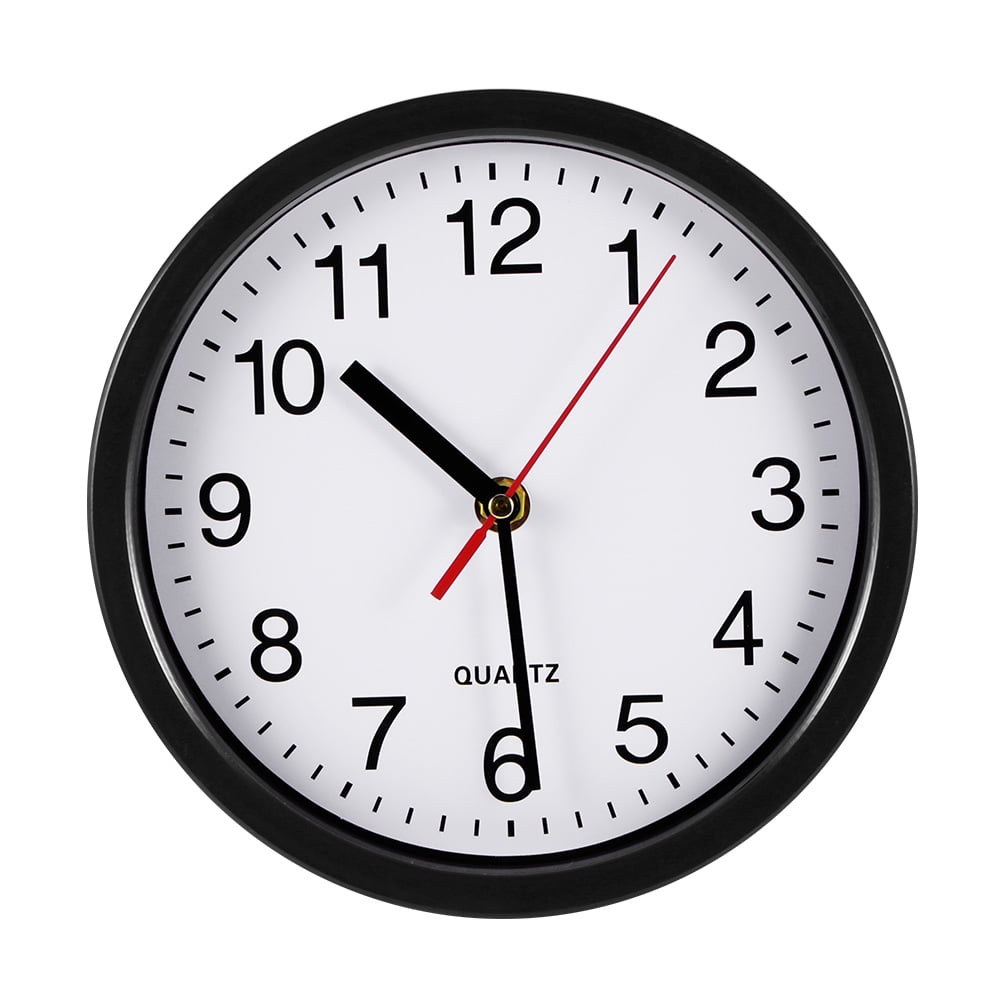 DTOWER Round Wall Clock Bedroom Kitchen Clocks Quartz Wall Clock Silent Movement Suitable For