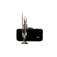 thumbnail image 1 of DTR-800SG Trumpet, silver plated finish, gold plated valve caps,Hexagonal shaped valve caps Bb, with case and mouthpiece, 1 of 4