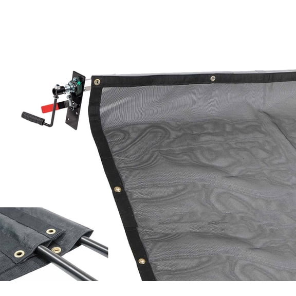 DTR DUMP Trailer PVC Mesh Tarp Kit w/ 7'6" x 14' PVC Mesh Tarp