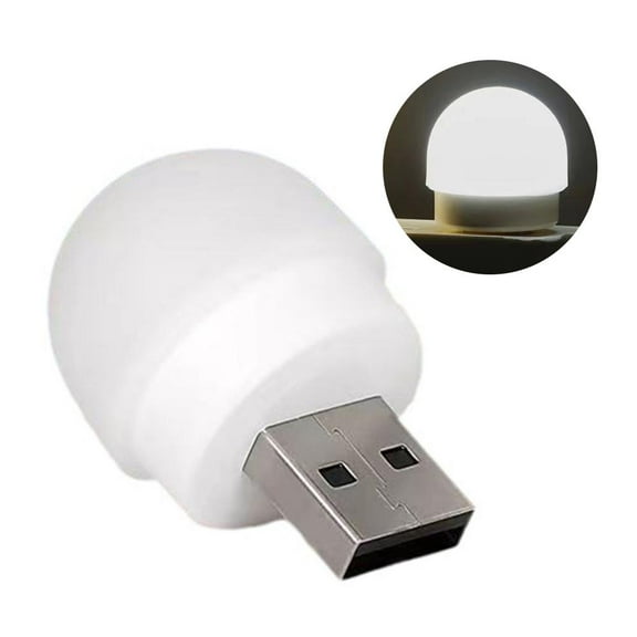 DTREEL Mini USB Night Light LED Reading Light Eye Protection Portable Computer Mobile Charging LED Lamp Small Light Bulb Power Reading Y4X2