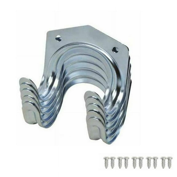DTREELS 5 Pcs Steel Hanger Hooks Set Tools Clip Garage Brooms Garden Shovels, Hooks for Hanging B3X7 Wall Tool Bracket Shed Hanging O8D8